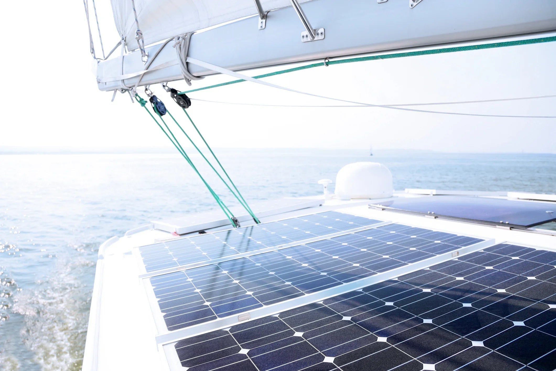 Solarpanel als Beispiel für Bordelektrik