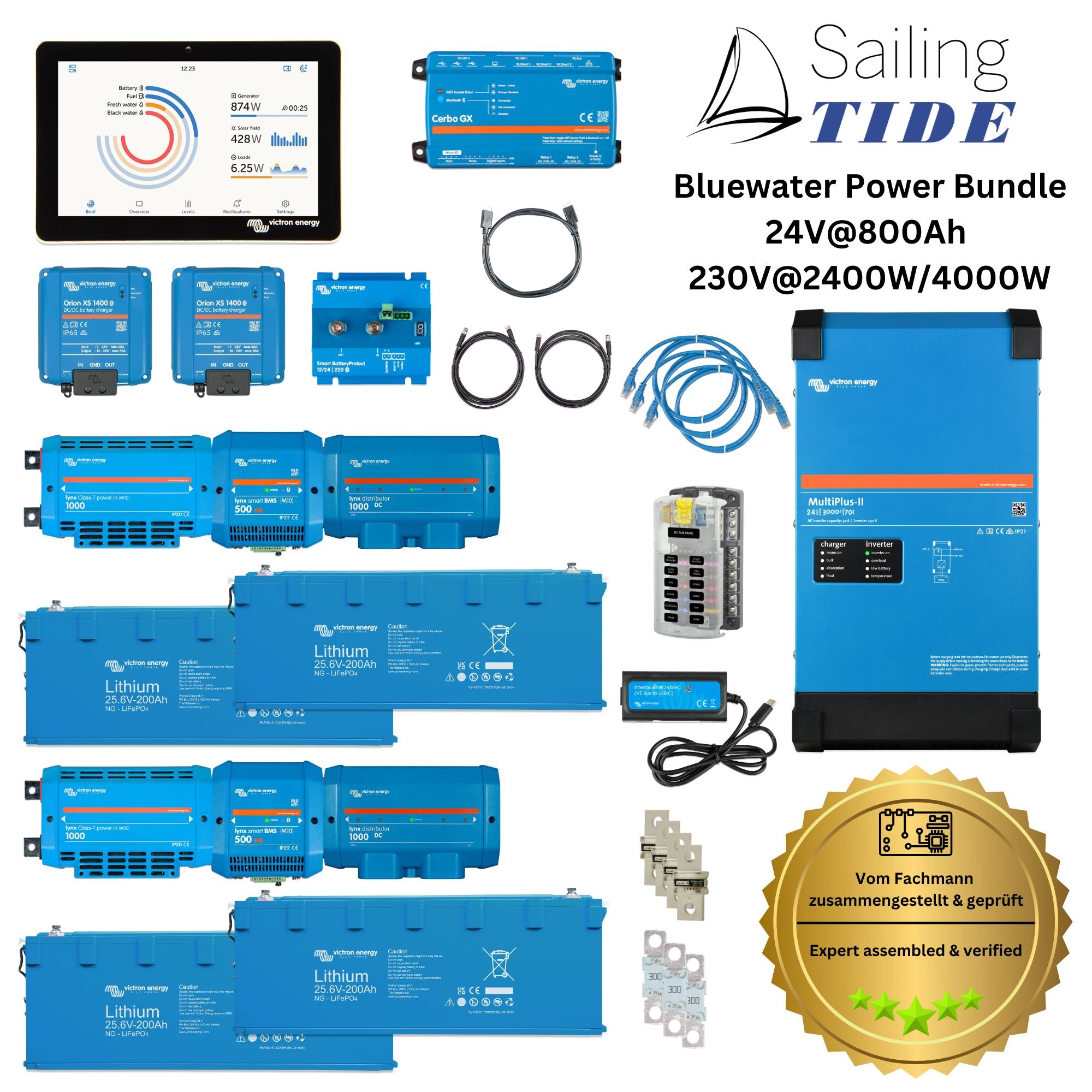 Blue Water Power | Victron Energy | Lithium (LiFePO4) 24V - 800Ah