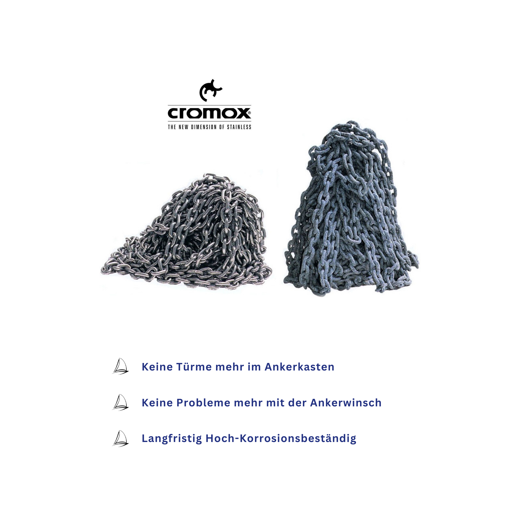 DUPLEX Edelstahl-Ankerkette | GRADE 60 PLUS (9527544578383)