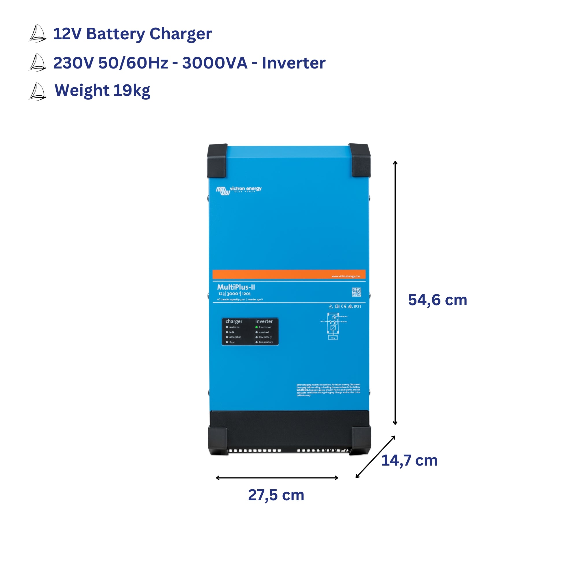 Baycruiser Bundle • 12V@600Ah / 230V@2400W • Standard