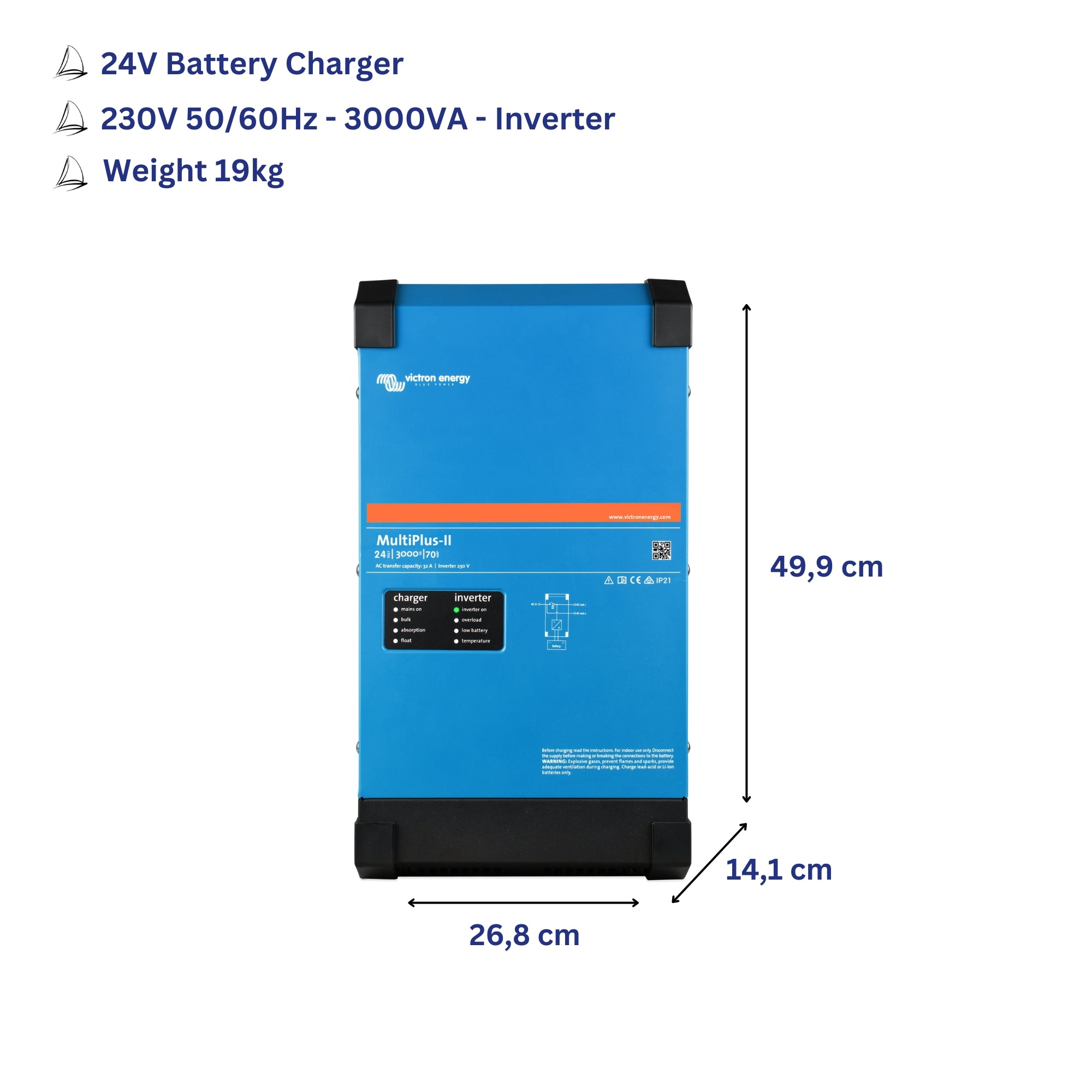 Bluewater Power Bundle • 24V@800Ah / 230V@2400W • Premium