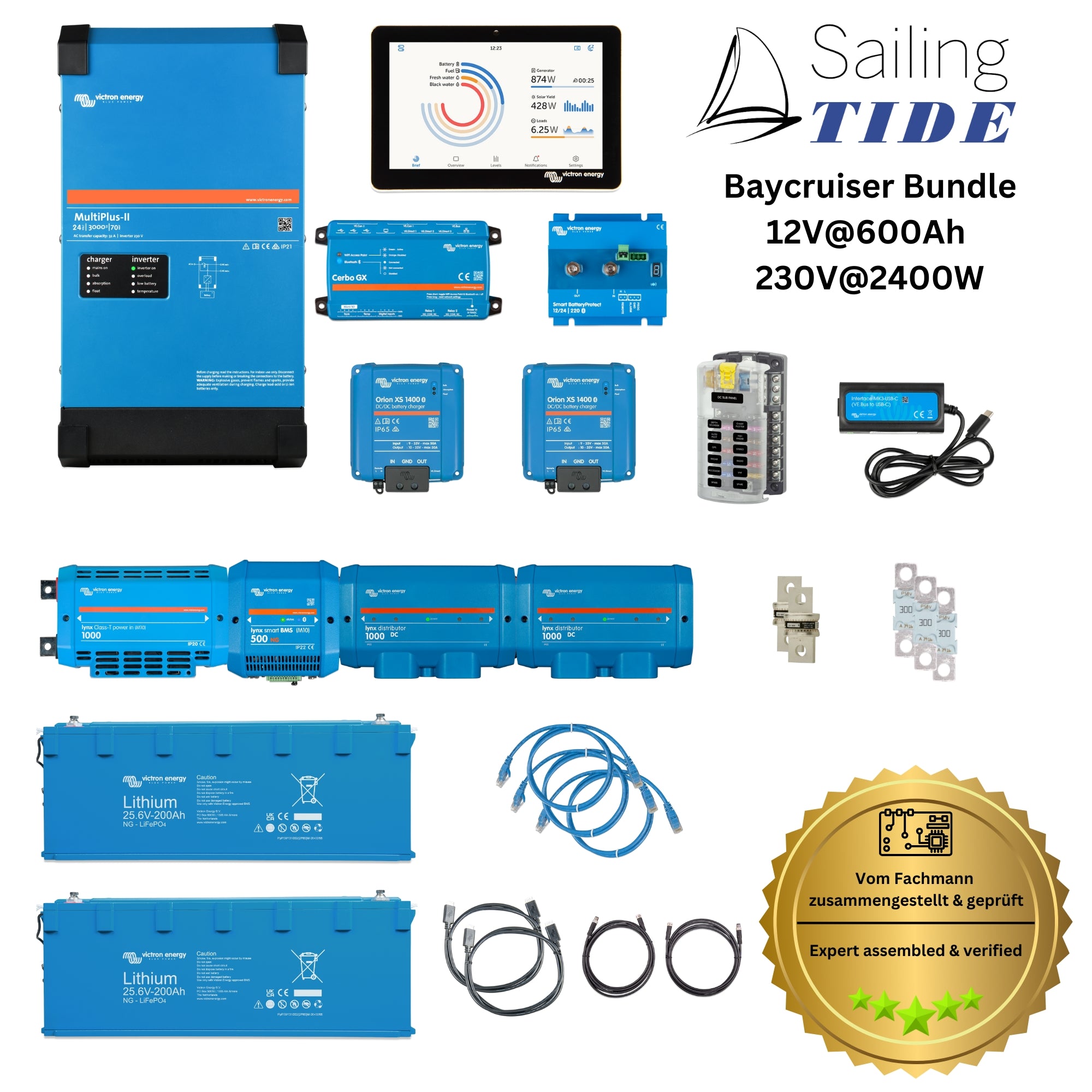Baycruiser Bundle • 24V@400Ah / 230V@2400W • Standard
