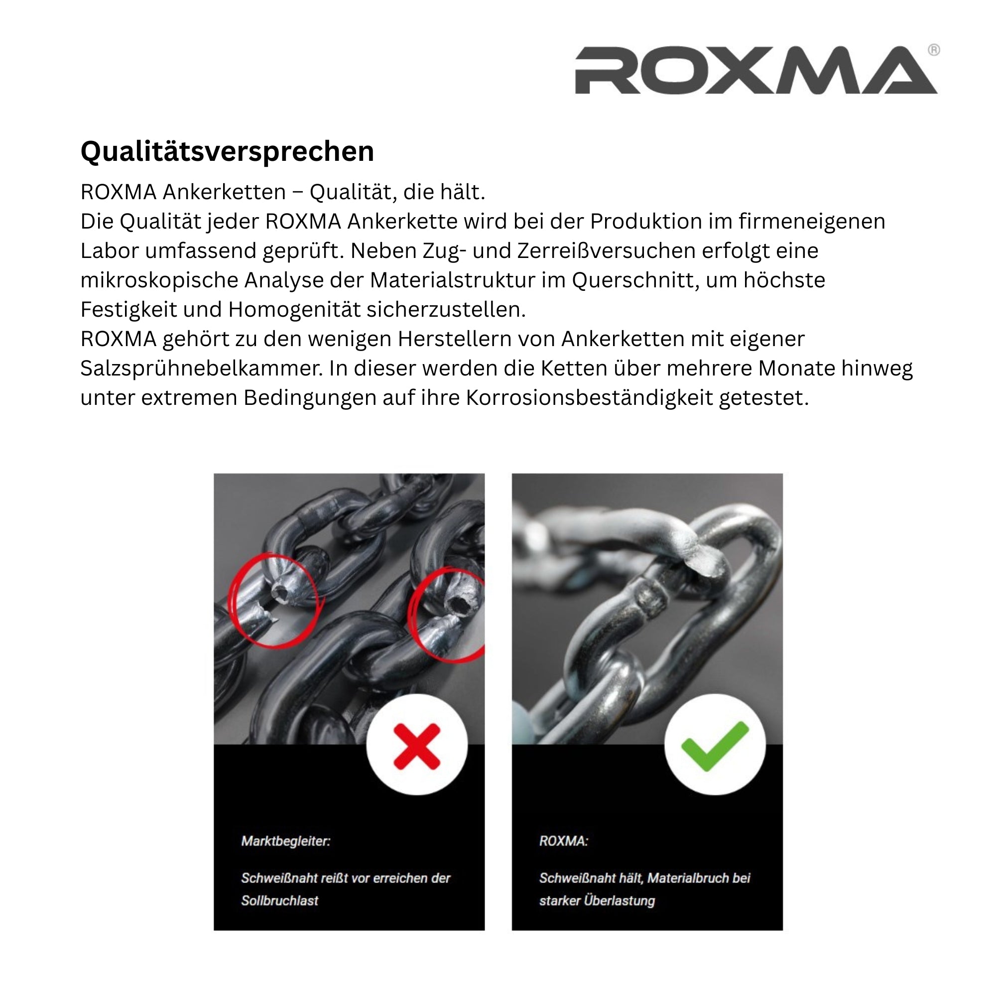 Roxma - Edelstahl Ankerkette | DUPLEX