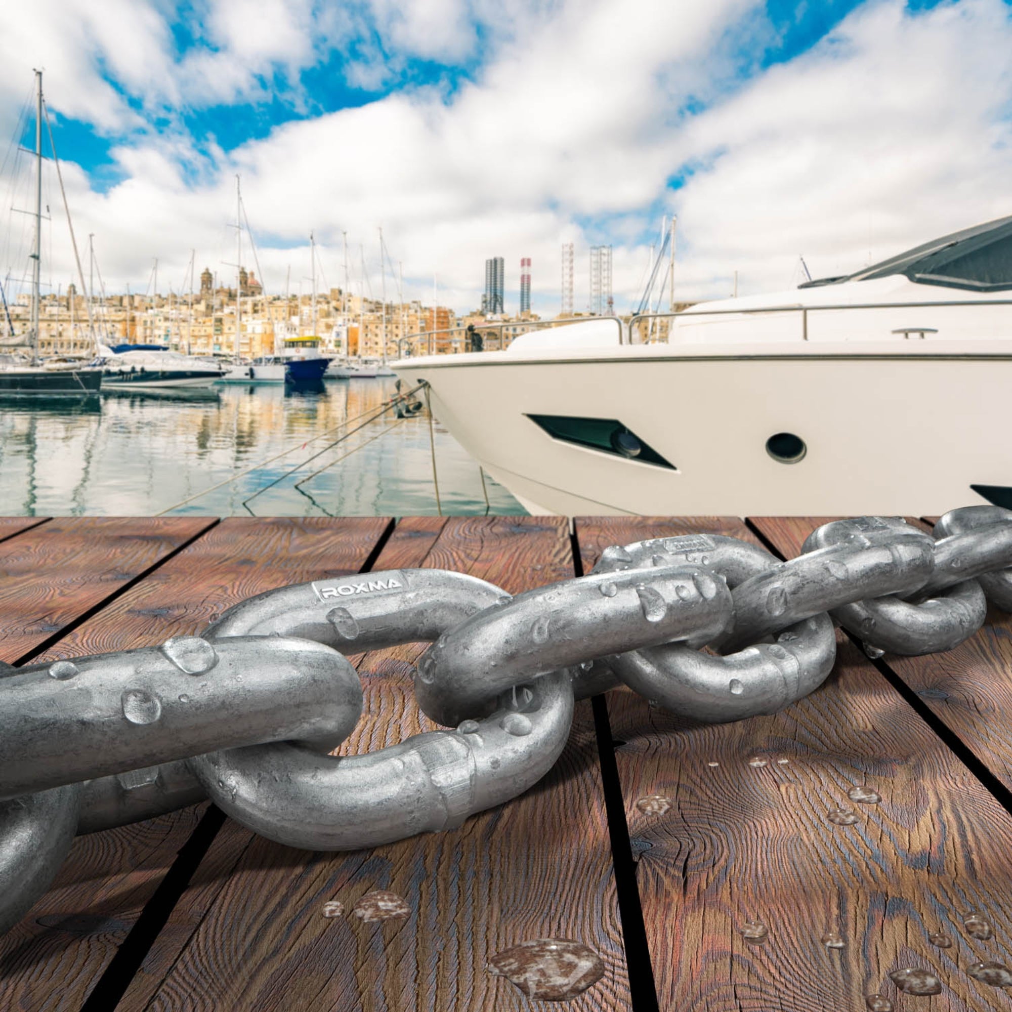 Roxma - Feuerverzinkte Stahl Ankerkette | G70