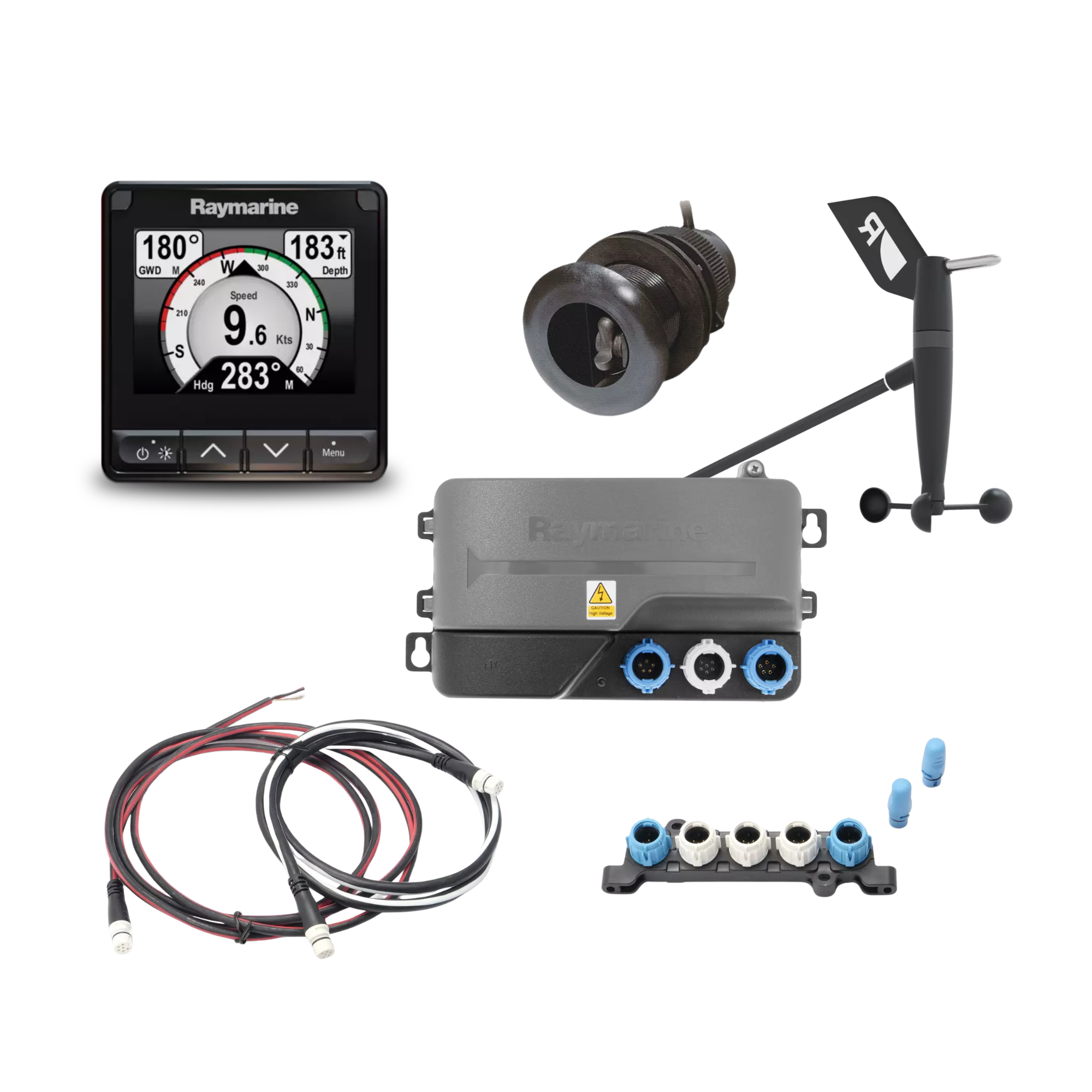 Raymarine - i70s Instrumenten-Paket (Wind-Tiefe-Geschwindigkeit-Temperatur)